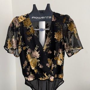 Astr Eliza bodysuit velvet